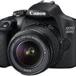 Canon EOS 2000D (Rebel T7) DSLR Camera w/Canon EF-S 18-55mm F/3.5-5.6 Zoom Lens + Case + 32GB Memory Card + TopKnotch Kit