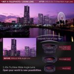 Xenvo Pro Lens Kit for iPhone, Samsung, Pixel, Macro and Wide Angle Lens with LED Light and Travel Case