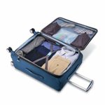 Samsonite Solyte DLX Softside Expandable Luggage with Spinner Wheels, Mediterranean Blue, Checked-Large 29-Inch