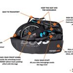 Buds Roadbag | Bike Travel Bag | Remove Front Wheel only | Optimal and Safe Bike Travel case for Road Bike Transport | car Train Bus or Plane (Travel – Padded PE600D)