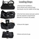 Aophire Folding Bike Bag 26 inch to 29 inch Thick Bicycle Travel Case,Bike Cases for Air Travel,Transport,Shipping