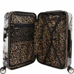 BEBE Luggage Teresa 3pc Spinner Suitcase Set, Black Marble, One Size