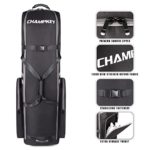 CHAMPKEY Premium Soft-Padded Golf Travel Bag with Anti-Impact Support System | 1200D Oxford Fabric Golf Travel Cover