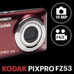Kodak PIXPRO Friendly Zoom FZ53-RD 16MP Digital Camera with 5X Optical Zoom and 2.7″ LCD Screen (Red)