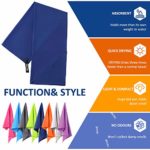 BAGAIL Basics Microfiber Towel Perfect Sports & Travel & Beach Towel. Fast Drying – Super Absorbent – Ultra Compact. Suitable for Camping, Gym, Beach, Swimming, Backpacking Royal Blue 40 x 80 inches
