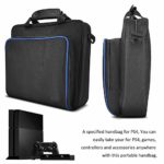 Portable Carry Bag for PS4, Travel Carrying Case Waterproof Handbag with Adjustable Shoulder Strap for PS4 Gamer