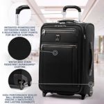Travelpro Platinum Elite Softside Expandable Upright Luggage, Shadow Black, Carry-On 22-Inch