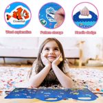 Reusable Sticker Books for Kids, 2 Sets Travel Removable Toddler Sticker Books for 2 3 4 5 Year Old Girls Boys Birthday Gifts Educational Learning Toys for Age 2-4 – Ocean & Zoo Animals