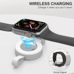 Trami Wireless Charger Compatible for Apple Watch,2 Pack Portable USB Magnetic iWatch Chargers Travel Cordless Charger Cable Cord Station Fast Charging for Apple Watch Series 6/5/4/3/2/1/SE