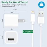 [2Pack] Original iPhone Fast Charger,Apple MFi Certified Lightning to USB Cable 6.6Ft,esbeecables Rapid USB Wall Charger Travel Adapter Block,Compatible iPhone13 12/11 XS/XS Max/XR/X 8/7/6/6S Plus SE