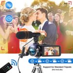 Video Camera Camcorder with Microphone 2.7K Full HD YouTube Vlogging Camera 42.0 MP 18X Digital Zoom Camera Recorder 3.0 Inch Screen with 2 Batteries and 32GB SD Card