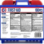 Be Smart Get Prepared 100 Piece First Aid Kit: Clean, Treat, Protect Minor Cuts, Scrapes. Home, Office, Car, School, Business, Travel, Emergency, Survival, Hunting, Outdoor, Camping & Sports