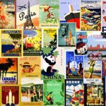 ENPHIBLUE Puzzle 1000 Pieces for Adults, Vintage Travel Poster Jigsaw Puzzle, Toy for Educational Gifts for Teens and Kids…