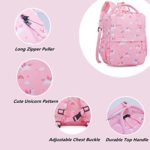 Cute Toddler Preschool Backpack Dinosaur Unicorn School Book Bag for Girls, Boys, Kids, Kindergarten Nursery Travel Bag with Chest Strap(Pink Unicorn)