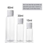 ALINK 16pcs Travel Size Toiletry Bottles Set, Tsa Approved Clear Cosmetic Makeup Liquid Containers with Zipper Bag