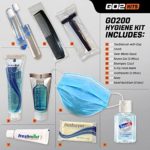 Go2Kits Hygiene Toiletry PPE Kits for Travel, Business, Charity Made in USA (100 Pack)