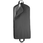 WallyBags Extra Capacity Travel Garment Bag with Pockets, Black, 45-inch