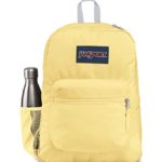 JanSport Cross Town Backpack – School, Travel, or Work Bookbag with Water Bottle Pocket, Pale Banana