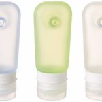 humangear GoToob Travel Bottles, 3-pack, Clear/Blue/Green, Medium (2 oz)