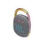 JBL Clip 4 – Portable Mini Bluetooth Speaker, Big Audio and Punchy bass, Integrated Carabiner, IP67 Waterproof and dustproof, 10 Hours of Playtime, Speaker for Home, Outdoor and Travel – (Gray)