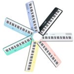 The ONE Smart Keyboard COLOR 61 Keys Piano Keyboard, Music Keyboard with 256 Timbres, 64 Polyphony, 2 Speakers, Built-in LED Lights and Free Apps (Blue)