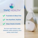 Tivic Health ClearUP® w/ Travel Bag – Sinus Headache + Decongestant Treatment – Temporary Relief of Sinus Pain & Congestion from Allergy Cold & Flu – Drug & Chemical Free FDA Device, FSA HSA Eligible