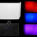 Rockville RFAAW DJ Event Facade Metal Booth+Travel Bag+Scrim+(2) RGB Par Lights