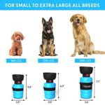 lesotc 2022 Upgraded Pet Water Bottle for Dogs,Dog Water Bottle Foldable,Leak Proof Dog Travel Water Bottle,Dog Water Dispenser,Lightweight & Convenient for Outdoor Walking,Hiking,Travel,BPA Free