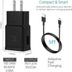 Samsung Wall Charger Adaptive Fast Charger Kit,Travel Charging Adapter+Type-C USB Cables for Samsung Galaxy S21/S21 Ultra/S20/S20+/S10/S10+/S10e/S9/S9+/S8/S8Plus/Edge/Active/Note 8/9/10/20(2 Pack)