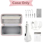 Travel Case Compatible with Waterpik Cordless Advanced Water Flosser WP-562 WP-563 WP-567 WP-569 WP-560. Portable Water Pick Holder with Mesh Pocket Fit for Tips/ Charger & Other Accessories(Only Box)