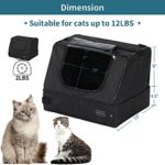Upgrade Petsfit Portable Cat Litter Box with Lid for Travel, Leak-Proof, Collapsible