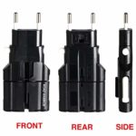 ROAD WARRIOR Universal Travel Plug Adapter European/UK/Australia/USA/India/China Worldwide, Designed in Japan -RW101BK