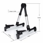 Folding Guitar Stand, A-Frame Guitar Floor Holder with No-Slip Rubber Padding for All Guitars Acoustic Classic Electric Bass Travel Guitar Holder Guitar Accessories fit Concert & Trave (Brass)