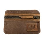 Hide & Drink, Waxed Canvas Multitool Pocket Pouch, Compact Multipurpose Zippered Bag, Mini Camping Tool Case, Organizer, Travel & Commuter Essentials, (Honey Bourbon)