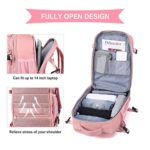 Large Travel Backpack Women, Carry On Backpack,Hiking Backpack Waterproof Outdoor Sports Rucksack Casual Daypack School Bag Fit 14 Inch Laptop with USB Charging Port Shoes Compartment