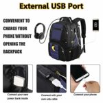 School Backpack, Large Travel Laptop Backpacks with USB Charging Port, TSA College Bookbag Fits 17 Inch Laptops for Men Women, Roy Blue