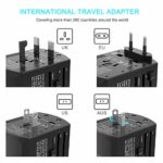 Universal Travel Adapter, NEWVANGA International Power Adapter, Worldwide All in One Rapid Charge with 3 USB & 1 Type-C Ports Plug Adapter Converter Wall Charger for European UK AUS Asia Phone Laptop