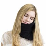trtl Pillow – Scientifically Proven Super Soft Neck Support Travel Pillow – Machine Washable (Black)