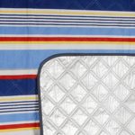 National Outdoor Living Multicolor Stripe Roll-Up Travel Blanket