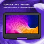 ieGeek 11.5″ Portable DVD Player with SD Card/USB Port, 5 Hour Rechargeable Battery, 9.5″ Eye-Protective Screen, Support AV-in/ Out, Region Free, Purple