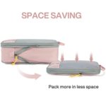 Compression Packing Cubes, BAGSMART 6 Set Packing Organizers for Travel, Expandable Luggage Organizer for Carry on Luggage, Compression and Lightweight Suitcase Organizers for Woman & Man