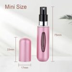 Travel Mini Perfume Refillable Atomizer Container, Portable Perfume Spray Bottle, Travel Size Bottle, Scent Pump Case, Perfume Fragrance Empty Spray Bottle for Traveling and Outgoing 5ml (2Pcs)