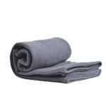 World’s Best Cozy Soft Microfleece Travel Blanket, 50 x 60 Inch, Charcoal