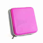30 Capaity CD/DVD Storage Case DVD Holder Portable DVD Case for Car Trip CD/DVD Collection Kids Pink