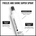 Paul Mitchell Freeze and Shine Super Hairspray, Maximum Hold, Shiny Finish Hairspray, For Coarse Hair, 3.4 Fl Oz