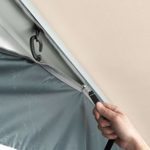 CAREFREE-211800A Buena Vista+ RV Awning Room Fits 18′-19′ RV Awnings, Gray with Dark Gray Trim