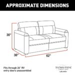 THOMAS PAYNE 62″ Tri-Fold Sofa for 5th Wheel RVs, Travel Trailers and Motorhomes, Altoona