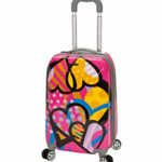 Rockland Vision Hardside Spinner Wheel Luggage, Love, 3-Piece Set (20/24/28)