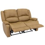 RecPro Charles | 58″ Double Recliner RV Sofa | RV Zero Wall Loveseat | Wall Hugger Recliner | RV Theater Seating | RV Furniture | RV Sofa | RV Sofa Bed | Toffee