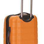 Rockland Melbourne Hardside Expandable Spinner Wheel Luggage, Orange, Carry-On 20-Inch